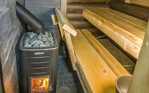 Haaparanta: Legna, Villetta, Log Cabin, Foresta, Capannone, Edifici Giardino, Larice, Woodland, Color Legno