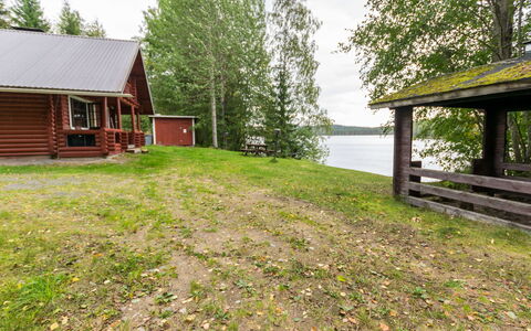 Haaparanta: Legna, Villetta, Log Cabin, Foresta, Capannone, Edifici Giardino, Larice, Woodland, Color Legno