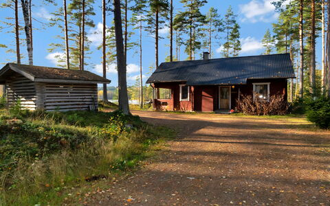 Kuusikumpu: Legna, Neve, Inverno, Villetta, Congelamento, Casa, Log Cabin, Larice, Raccordo