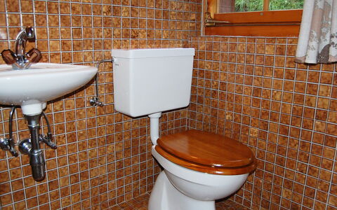Chalet Enfin: Gabinetto, Toilet Seat, Bagno, Piastrella, Idraulico Fixture, Parete, Pavimento, Proprietà, Camera, Bagno Accessorio