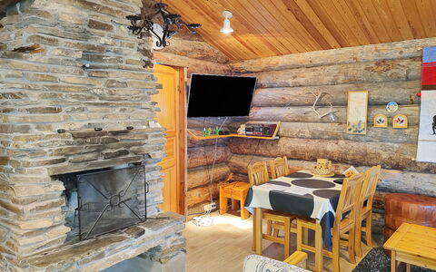 Kuusiruka 10: Legna, Villetta, Log Cabin, Foresta, Capannone, Edifici Giardino, Larice, Woodland, Color Legno