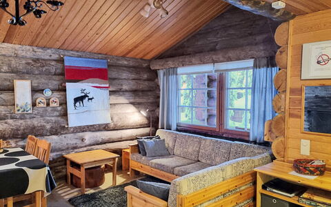 Kuusiruka 10: Legna, Villetta, Log Cabin, Foresta, Capannone, Edifici Giardino, Larice, Woodland, Color Legno