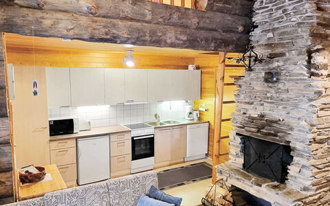 Kuusiruka 10: Legna, Villetta, Log Cabin, Foresta, Capannone, Edifici Giardino, Larice, Woodland, Color Legno