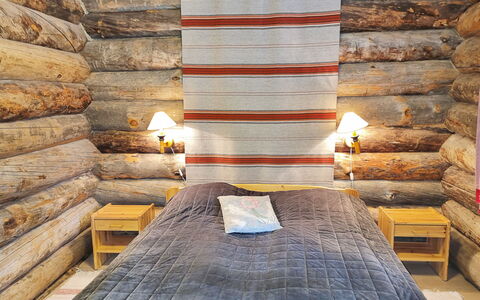 Kuusiruka 10: Legna, Villetta, Log Cabin, Foresta, Capannone, Edifici Giardino, Larice, Woodland, Color Legno