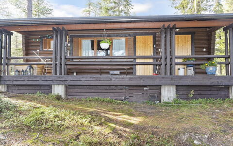 Kesäranta 2: Legna, Portico, Villetta, Latifoglie, Log Cabin, Deck, Raccordo, Color Legno, Plank, Edifici Giardino