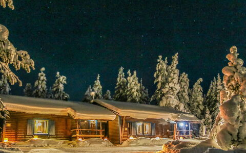 Salakolo 2: Inverno, Villetta, Notte, Congelamento, Neve, Log Cabin, Sera, Mezzanotte, Larice