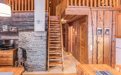 Karhunkaato As. C: Legna, Villetta, Log Cabin, Foresta, Capannone, Edifici Giardino, Larice, Woodland, Color Legno