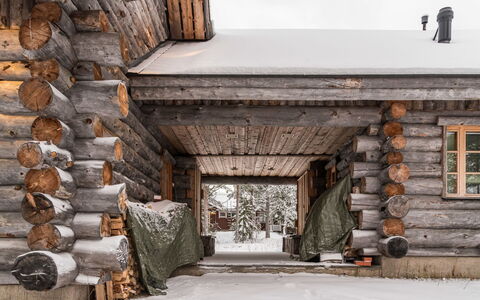 Operonmukka a 8: Legna, Inverno, Congelamento, Villetta, Neve, Log Cabin, Materiali Naturali, Legname, Latifoglie, Plank