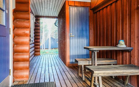Kiepinkulma a: Legna, Villetta, Log Cabin, Foresta, Capannone, Edifici Giardino, Larice, Woodland, Color Legno