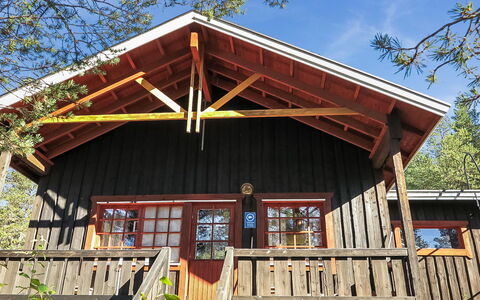 Immelkotsa 7 e: Legna, Villetta, Log Cabin, Foresta, Capannone, Edifici Giardino, Larice, Woodland, Color Legno