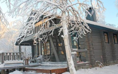 Juolukka: Legna, Neve, Villetta, Inverno, Tetto, Casa, Congelamento, Log Cabin, Raccordo, Pendenza