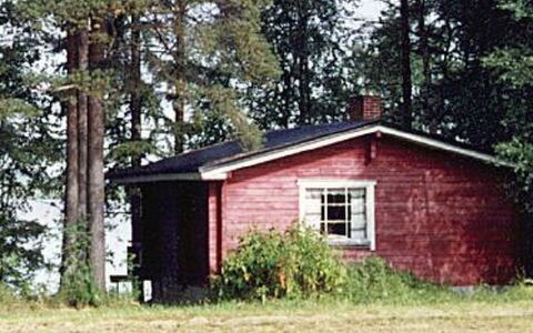 Raanumökki 4: Legna, Villetta, Log Cabin, Foresta, Capannone, Edifici Giardino, Larice, Woodland, Color Legno