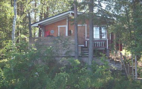 Raanumökki 4: Legna, Villetta, Log Cabin, Foresta, Capannone, Edifici Giardino, Larice, Woodland, Color Legno