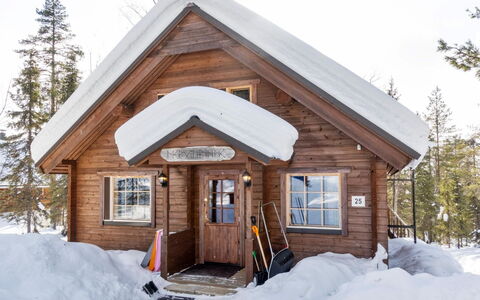 Mervinrinne: Legna, Neve, Villetta, Inverno, Tetto, Casa, Congelamento, Log Cabin, Raccordo, Pendenza