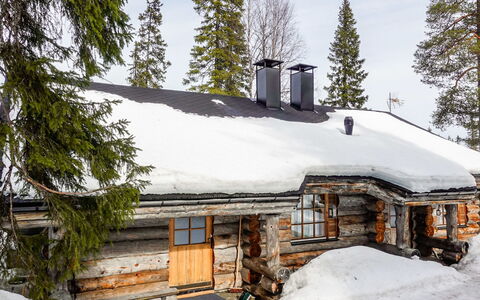Kelo-Ville: Legna, Neve, Inverno, Villetta, Congelamento, Casa, Log Cabin, Larice, Raccordo