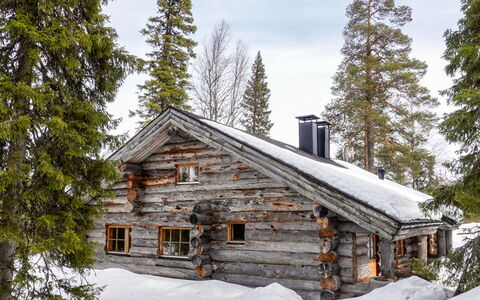 Kelo-Ville: Legna, Neve, Inverno, Villetta, Congelamento, Casa, Log Cabin, Larice, Raccordo