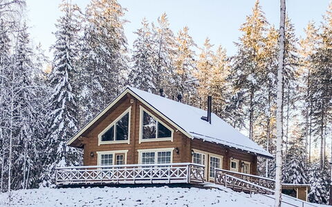 Inkeri: Legna, Neve, Inverno, Villetta, Congelamento, Casa, Log Cabin, Larice, Raccordo