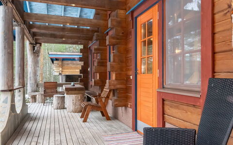 Riutankolo: Legna, Neve, Inverno, Villetta, Congelamento, Casa, Log Cabin, Larice, Raccordo