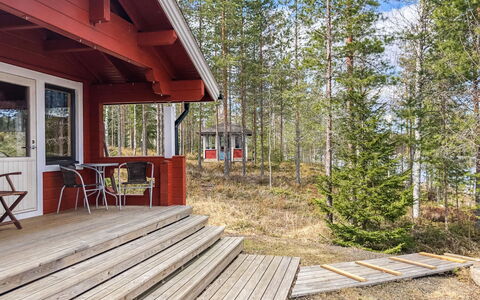 Iltaniemi: Legna, Villetta, Log Cabin, Foresta, Capannone, Edifici Giardino, Larice, Woodland, Color Legno