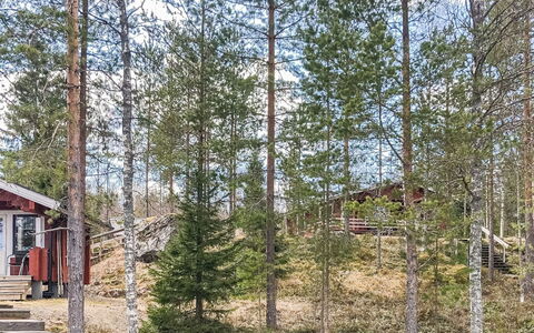 Iltaniemi: Legna, Villetta, Log Cabin, Foresta, Capannone, Edifici Giardino, Larice, Woodland, Color Legno