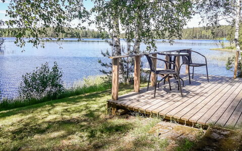 Rantala: Legna, Villetta, Log Cabin, Foresta, Capannone, Edifici Giardino, Larice, Woodland, Color Legno