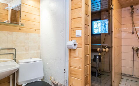 Rantala: Legna, Villetta, Log Cabin, Foresta, Capannone, Edifici Giardino, Larice, Woodland, Color Legno