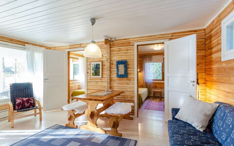 Jussinlahti, Vaikon Loma 6: Legna, Villetta, Raccordo, Log Cabin, Color Legno, Latifoglie, Plank, Legname, Materiali Naturali, Edifici Giardino