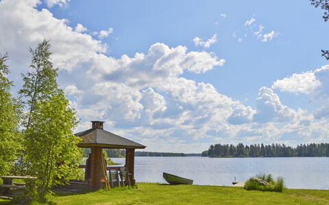 Rinnepelto: Legna, Villetta, Log Cabin, Foresta, Capannone, Edifici Giardino, Larice, Woodland, Color Legno