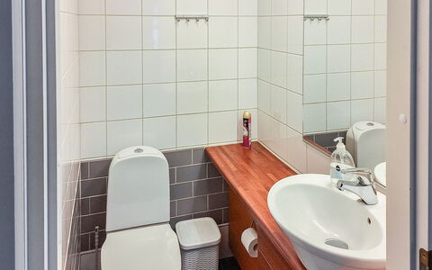 Tahko Ski Koivulantie: Toilet Seat, Bagno, Lavandino Del Bagno, Gabinetto, Idraulico Fixture, Lavello, Parete, Pavimentazione, Pavimento, Interior Design