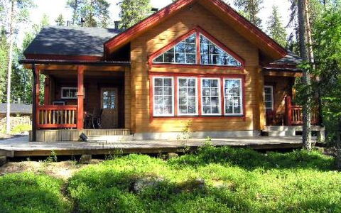 Puolukka: Legna, Villetta, Raccordo, Log Cabin, Edifici Giardino, Latifoglie, Portico, Dipingere, Capannone, Agriturismo