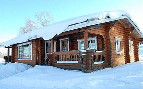 Villiruusu: Legna, Neve, Inverno, Villetta, Congelamento, Casa, Log Cabin, Larice, Raccordo