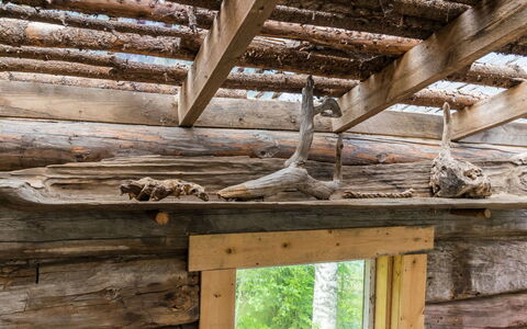 Lamminkangas: Legna, Neve, Inverno, Villetta, Congelamento, Casa, Log Cabin, Larice, Raccordo