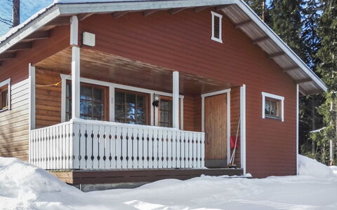 Kuusirinne: Legna, Villetta, Log Cabin, Foresta, Capannone, Edifici Giardino, Larice, Woodland, Color Legno