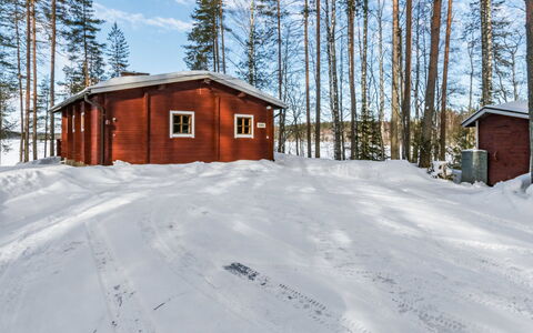 2233.: Legna, Neve, Inverno, Villetta, Congelamento, Casa, Log Cabin, Larice, Raccordo