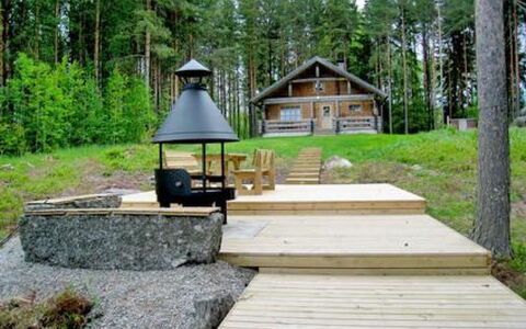 6309: Legna, Villetta, Log Cabin, Foresta, Capannone, Edifici Giardino, Larice, Woodland, Color Legno