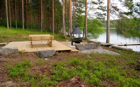 6309: Legna, Villetta, Log Cabin, Foresta, Capannone, Edifici Giardino, Larice, Woodland, Color Legno