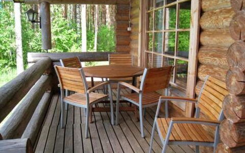6309: Legna, Villetta, Log Cabin, Foresta, Capannone, Edifici Giardino, Larice, Woodland, Color Legno
