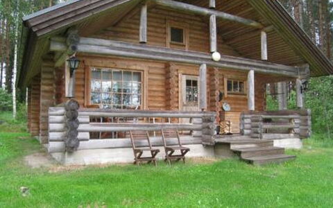 5816: Legna, Villetta, Log Cabin, Edifici Giardino, Latifoglie, Raccordo, Portico, Capannone, Color Legno, Cortile