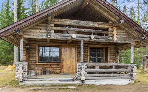 Mikko: Legna, Neve, Inverno, Villetta, Congelamento, Casa, Log Cabin, Larice, Raccordo