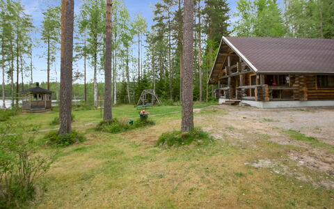 Aurinkoniemi: Legna, Neve, Inverno, Villetta, Congelamento, Casa, Log Cabin, Larice, Raccordo