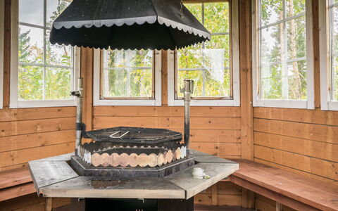 Kanervarinne: Legna, Villetta, Log Cabin, Foresta, Capannone, Edifici Giardino, Larice, Woodland, Color Legno
