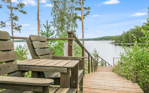 Kanervarinne: Legna, Villetta, Log Cabin, Foresta, Capannone, Edifici Giardino, Larice, Woodland, Color Legno