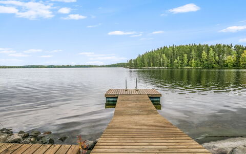 Kanervarinne: Legna, Villetta, Log Cabin, Foresta, Capannone, Edifici Giardino, Larice, Woodland, Color Legno