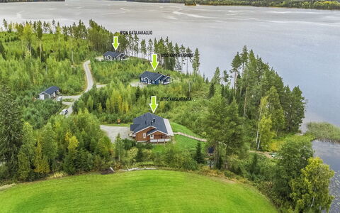 Kanervarinne: Legna, Villetta, Log Cabin, Foresta, Capannone, Edifici Giardino, Larice, Woodland, Color Legno