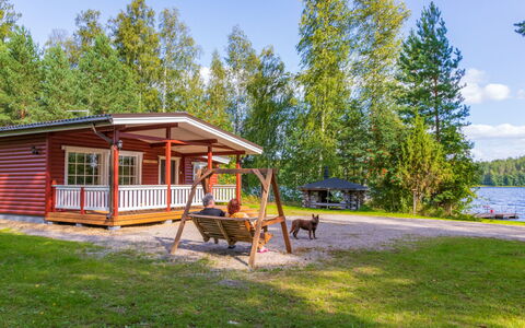 Lassinmaja: Villetta, Casa, Casa, Edifici Giardino, Raccordo, Log Cabin, Agriturismo, Estate, Capannone, Cortile