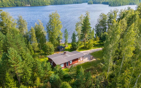 Lassinmaja: Villetta, Casa, Casa, Edifici Giardino, Raccordo, Log Cabin, Agriturismo, Estate, Capannone, Cortile