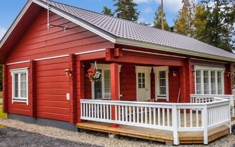 Kuikanranta: Villetta, Casa, Casa, Edifici Giardino, Raccordo, Log Cabin, Agriturismo, Estate, Capannone, Cortile