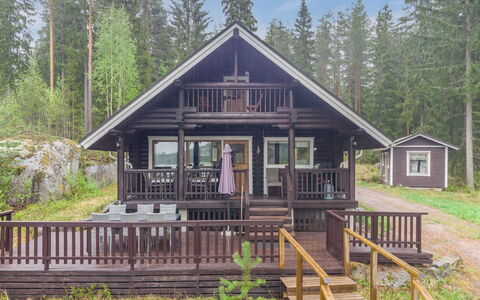 Vekurinveranta: Legna, Villetta, Portico, Log Cabin, Larice, Latifoglie, Capanna, Raccordo, Woodland
