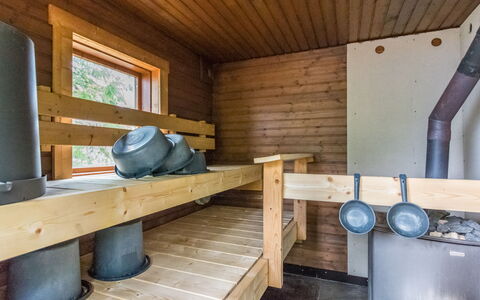Kaakonnokka: Legna, Villetta, Log Cabin, Foresta, Capannone, Edifici Giardino, Larice, Woodland, Color Legno