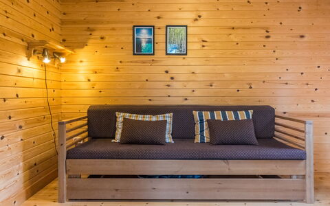 Kaakonnokka: Legna, Villetta, Log Cabin, Foresta, Capannone, Edifici Giardino, Larice, Woodland, Color Legno